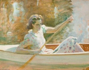 Studie Für 'das Weiße Kanu' — Sir Alfred James Munnings