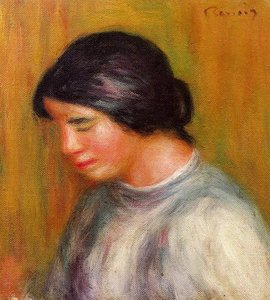 Portret Van Een Jong Vrouwelijk Onderwerp — Pierre-auguste Renoir