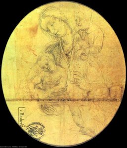 Mary With The Child And Young St John — Matthias Grünewald