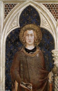 St Louis Of France (detail) — Simone Martini