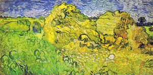 Field With Wheat Stacks — Vincent Van Gogh, Post-impressionism