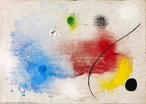 Joan Miró Teose ‘pintura 11’ On Elusündinud Barcelonas 1893. Aastal, Kes Püded Tema Elu Jooksul Vangelnud Imevad Maailmavaateid Ja Unistusi, Mis Jäävad Mõttetest Väljaspool. Tema Töö, Eriti 20. Sajandi Keskosas, Sai Seeläsu Samanimelise Surrealismi Sünonü — Joan Miró