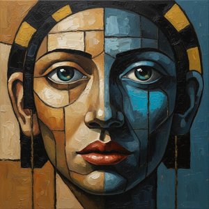 Fragmented Soul in Ochre and Cerulean: A Monolithic Study of Dualistic Identity