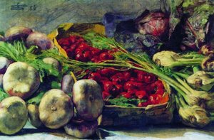 Still Life With Vegetables — Giovanni Segantini
