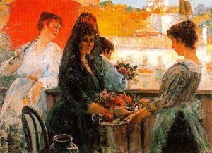 On The Balcony. (fiesta) — José Villegas Cordero