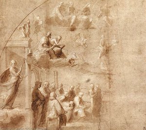 Study For The Disputa — Raphael