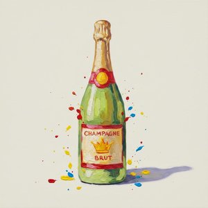 Ephemeral Effervescence: A Spontaneous Celebration Of Gold And Primary Splatters — Adrien Cordier