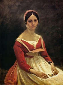 Young Woman (madame Legois), Acrylic On Canvas, Plein-air Landscape