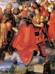 The Adoration Of The Trinity (detail) — Albrecht Dürer