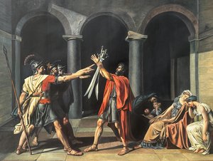 The Oath of the Horatii, Jacques-Louis David