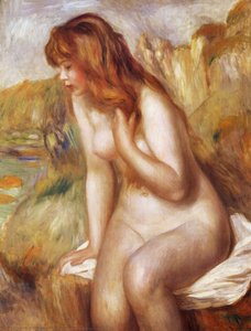 Bather Seated On A Rock — ピエール＝オーギュスト・ルノワール, Impressionism