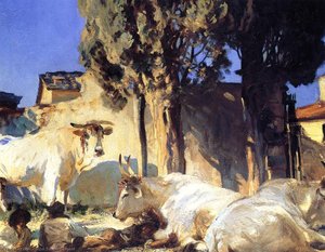 Bueyes Descansando — John Singer Sargent