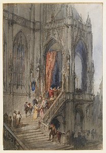 Scalia A Cathedral — Richard Parkes Bonington