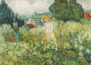 Marguerite Gachet En El Jardín — Vincent Willem Van Gogh, Post-impressionism