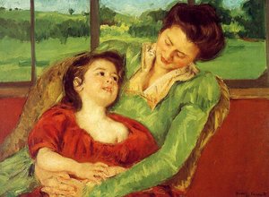 Reine Lefebre E Margot Davanti A Una Finestra — Mary Stevenson Cassatt