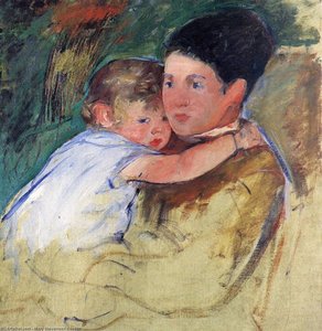 Schizzo Di Anne E Della Sua Infermiera — Mary Stevenson Cassatt