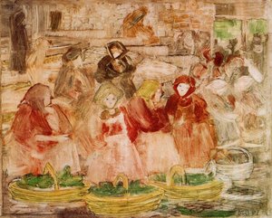 Market Scene — Maurice Brazil Prendergast