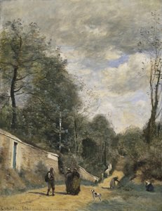 A Road At Ville D’avray — Jean-baptiste-camille Corot