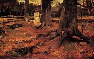 Niña Blanca En El Bosque — Vincent Willem Van Gogh