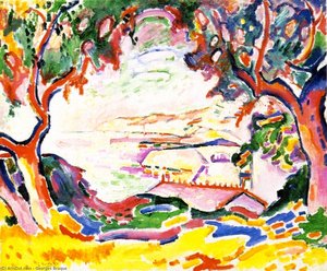 Landscape At L'estaque — Georges Braque, Analytical Cubism