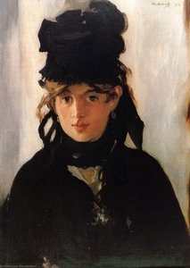 Berthe Morisot Avec Un Bouquet De Violettes — Édouard Manet