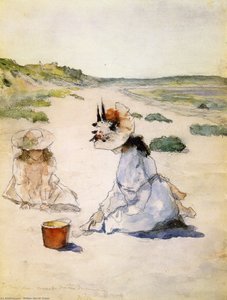 On The Beach, Shinnecock — Уилям Мъррит Чейс, Impressionism