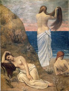 Young Girls At Seaside — Pierre Cécile Puvis De Chavannes