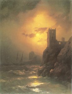 Tower. Shipwreck. — Ivan Konstantinovich Aivazovsky