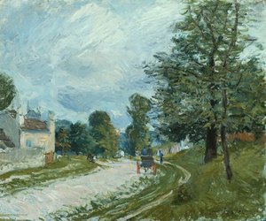 Una Svolta Sulla Strada — Alfred Sisley