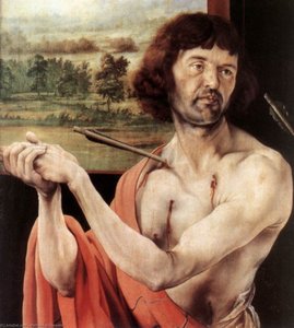 St Sebastian (detail) — Matthias Grünewald