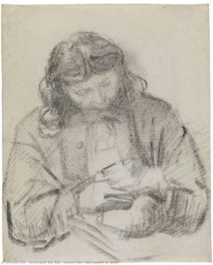 Seated Man, Half-length, At Work — Rembrandt Van Rijn