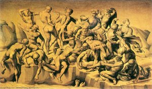 Battle Of Cascina (central Section) — Michelangelo Buonarroti