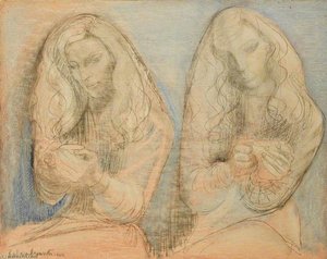 Due Ragazze Con Tazze Da Tè — Barbara Hepworth