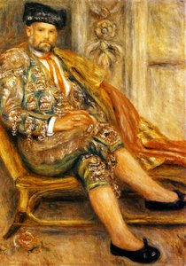 Portret Van Ambroise Vollard Met Een Rode Sjaal — Pierre-auguste Renoir
