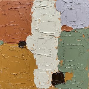 Monolithic Earth Tones: A Sculptural Study in Tactile Organic Abstraction and Stability