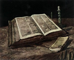 Still Life With Open Bible — Joos Vincent De Vos