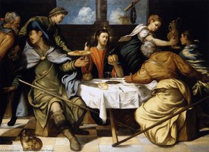 The Supper At Emmaus — Jacopo Tintoretto