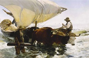The Return From Fishing — Joaquín Sorolla Y Bastida