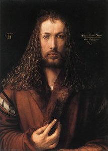 Self-portrait In A Fur-collared Robe — Albrecht Dürer