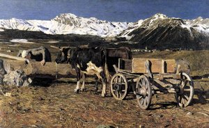 Vacche Aggiogate — Giovanni Segantini