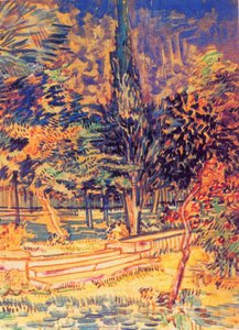 Stone Steps In The Garden Of The Asylum — Vincent Willem Van Gogh