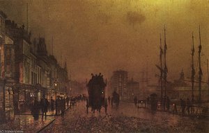 Glasgow Docks — John Atkinson Grimshaw, Neo-impressionism