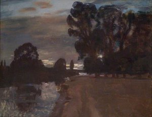 Lo Stour Di Notte, Dedham — Sir Alfred James Munnings