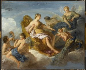 Junon, Iris Et Flore — François Lemoyne