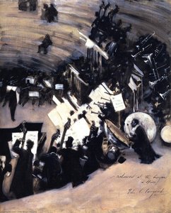 Rehearsal Of The Pasdeloup Orchestra At The Cirque D'hiver — John Singer Sargent