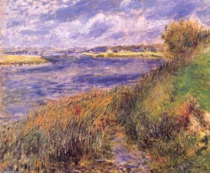 Banks Of The Seine At Champrosay — Pierre-auguste Renoir, Impressionism