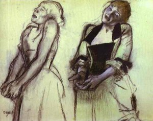 Two Studies Of Cafe Concert Singers