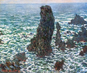 The Pyramids Of Port Coton, Belle-ile-en-mer — Claude Monet, Impressionism