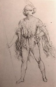 Drawing Of A Fancy Dress Costume — Leonardo Da Vinci