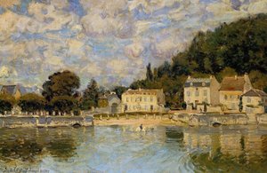 Horses Being Watered At Marly Le Roi — Alfred Sisley